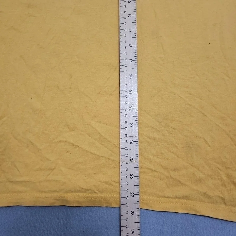 Vintage 90s Nike T Shirt Men's XL Yellow‎ Circled Cookie Swoosh Rare